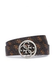 Guess Pasek Damski BM7960 P6435 Brązowy ciemny. Brązowe paski damskie Guess, z aplikacjami, ze skóry. Za 284.99 zł.