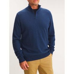 Sweter Męski TBS Malikcam. Niebieskie swetry męskie TBS, na zimę, m, bez wzorów, eleganckie, bez kołnierzyka, bez ramiączek. Za 289.45 zł.