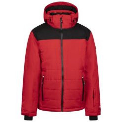 Trespass Christopher - Męska kurtka narciarska czerwona. Czerwone kurtki sportowe męskie Trespass, m, bez wzorów, z puchu, bez kaptura, narciarskie. Za 563.99 zł.