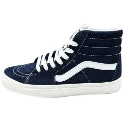 Trampki Vans Sk8-Hi Pig Suede, Niebieski, Mężczyźni. Niebieskie trampki męskie Vans, bez wzorów, z gumy, bez zapięcia, Vans SK8. Za 443.50 zł.