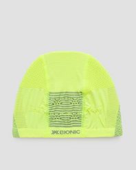Czapka X-Bionic HELMET CAP. Żółte czapki damskie X BIONIC, bez wzorów, z dzianiny, sportowe. Za 159.99 zł.