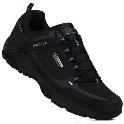Buty męskie sportowe trekkingowe DK PREDATOR BLK SOFTSHELL. Czarne trekkingi męskie DK, z gumy, bez zapięcia. Za 159.00 zł.