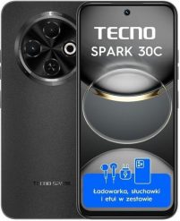 Smartfon Tecno Spark 30C 4/128GB Czarny (4894947051746). Czarne smartfony Tecno. Za 479.00 zł.
