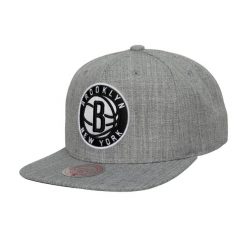 Czapka Brooklyn Nets Team Heather 2.0. Szare czapki damskie Mitchell & Ness, bez wzorów, sportowe. Za 186.00 zł.