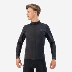 Kurtka sportowa męska Rogelli Pesaro 2.0, softshellowa. Czarne kurtki sportowe męskie Rogelli, l, bez wzorów, z dresówki, bez kaptura, rowerowe. Za 305.00 zł.