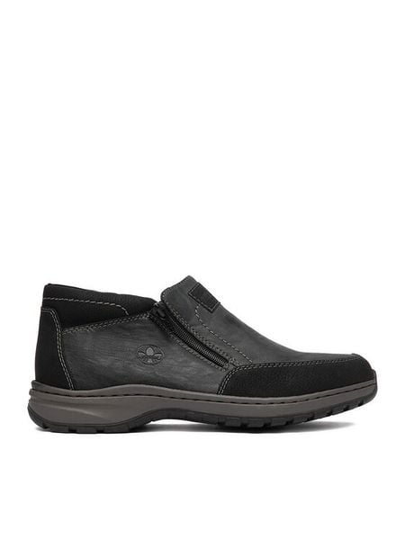 Rieker Botki CEO-03352-45 Czarny. Czarne botki męskie Rieker, bez wzorów, ze skóry, bez obcasa, bez zapięcia. Za 369.99 zł.