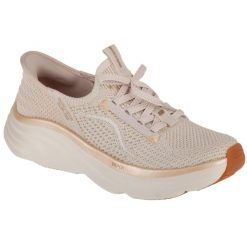 Buty sportowe Sneakersy damskie, Slip-Ins: D'lux Vapor - Evening Glow. Czarne obuwie sportowe damskie Skechers, bez wzorów, bez zapięcia, trekkingowe. Za 429.99 zł.