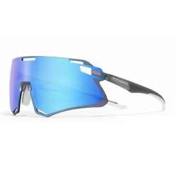 Lekkie okulary rowerowe - Przezroczysty szary + soczewka HD niebieski lód. Niebieskie okulary przeciwsłoneczne damskie ROCKBROS. Za 155.60 zł.