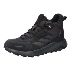 Buty trekkingowe Adidas Terrex Anylander Skórzane Wodoodporne. Czarne obuwie trekkingowe damskie Adidas, z materiału, bez zapięcia. Za 556.30 zł.