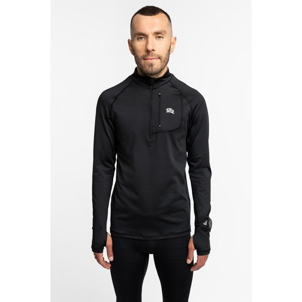 Bluza męska termoaktywna do biegania Rough Radical Speed Core. Czarne bluzy męskie ROUGH RADICAL, m, bez wzorów, sportowe, bez ramiączek, bez kaptura. W wyprzedaży za 169.15 zł.