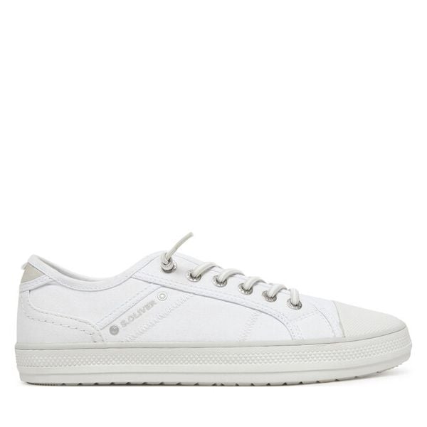 Trampki s.Oliver. Białe trampki i tenisówki damskie S.Oliver, bez wzorów, bez zapięcia. Za 189.99 zł.