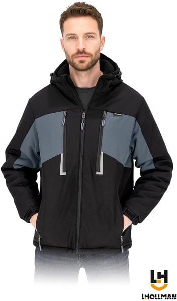 Kurtka ochronna ocieplana męska kaptur polar zamek rękaw ściągacz rzepy regulacja wiele kieszeni tafta 210T SOFTSHELL ochrona przed deszczem oddychają. Brązowe kurtki męskie Reis, m, bez wzorów, z polaru, bez kaptura. Za 215.27 zł.