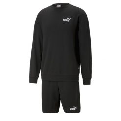 Męski dres Relaxed PUMA Black. Czarne komplety dresowe męskie Puma, m, bez wzorów, z dresówki. Za 390.00 zł.