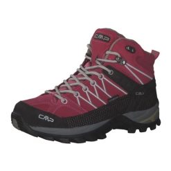 Damskie buty trekkingowe CMP Rigel Waterproof. Czerwone obuwie trekkingowe damskie CMP, z materiału, bez zapięcia. W wyprzedaży za 399.99 zł.