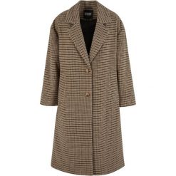 Oversize płaszcz w kratę damski Urban Classics. Brązowe płaszcze damskie Urban Classics, m, bez wzorów, z materiału, bez kołnierzyka, bez kaptura. Za 346.50 zł.