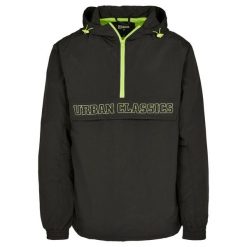 Kurtka Urban Classics contrast. Czarne kurtki męskie Urban Classics, m, bez wzorów, bez kaptura. Za 244.50 zł.