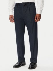 HUGO Spodnie materiałowe Teagan261X-H 50565432 Granatowy Regular Fit. Niebieskie spodnie materiałowe męskie Hugo, bez wzorów, z materiału. Za 649.99 zł.