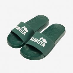Second Life - Klapki Kubota Basic Ciemnozielone - Stan Doskonały. Zielone klapki damskie Kubota, bez wzorów, z materiału, bez zapięcia. Za 51.99 zł.