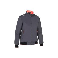 Bluza żeglarska na regaty RACE 100 damska. Szare bluzy damskie TRIBORD, bez wzorów, z elastanu, bez ramiączek, bez kaptura. Za 149.99 zł.