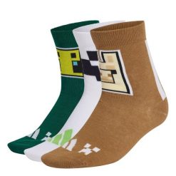 Skarpety Adidas Minecraft Youth. Brązowe skarpetki damskie Adidas, bez wzorów. Za 64.95 zł.