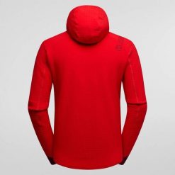 Polarowa kurtka z kapturem La Sportiva Bristen. Czerwone kurtki męskie La Sportiva, l, bez wzorów, z polaru, z kapturem. Za 1,065.80 zł.
