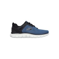 Buty Trekkingowe Skechers - Szersze Dorosłych. Czarne trekkingi męskie Skechers, z materiału, bez zapięcia. W wyprzedaży za 255.10 zł.
