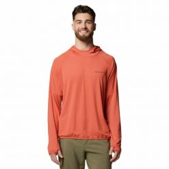 Bluza z kapturem męska Columbia Skien Valley Hoodie. Brązowe bluzy męskie Columbia, m, bez wzorów, sportowe, bez ramiączek, z kapturem. Za 229.99 zł.