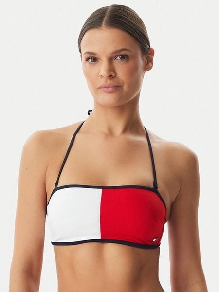 Tommy Hilfiger Góra od bikini UW0UW06572 Czerwony. Czerwone bikini Tommy Hilfiger, m, bez wzorów, z syntetyku. Za 137.99 zł.