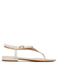 LAUREN RALPH LAUREN Sandały 802982881004 Biały. Białe sandały damskie Lauren Ralph Lauren, bez wzorów, ze skóry, bez obcasa, na płaskiej podeszwie, bez zapięcia. Za 629.99 zł.