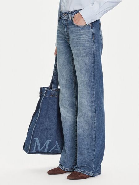 MAX&Co. Jeansy Cablo 2526186081200 Niebieski Regular Fit. Niebieskie jeansy damskie MAX&Co., bez wzorów, z bawełny. Za 879.00 zł.