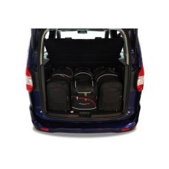 Torby Do Bagażnika Ford Tourneo Courier 2014-2023 4Szt Kjust. Czarne torby podróżne damskie KJUST, bez wzorów. Za 1,196.00 zł.
