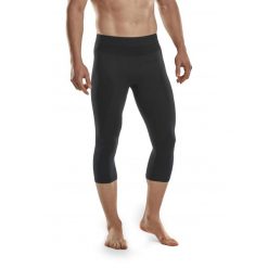 Męskie legginsy zimowe 3/4 na narty oddychające szybkoschnące z wełną Merino CEP. Czarne bielizna sportowa męska CEP, m, bez wzorów, z elastanu, na fitness i siłownię. Za 299.00 zł.