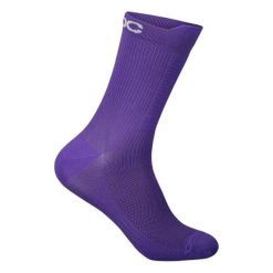 Skarpety kolarskie POC Lithe MTB Sock Mid. Fioletowe skarpetki damskie POC, bez wzorów, z elastanu. Za 112.00 zł.