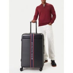 Walizka duża Beverly Hills Polo Club. Niebieskie walizki damskie Beverly Hills Polo Club, bez wzorów, duże. Za 399.99 zł.