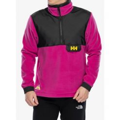 Bluza polarowa męska Helly Hansen YU 1/2 Zip Fleece. Czerwone bluzy sportowe męskie Helly Hansen, m, bez wzorów, z polaru, bez kaptura. Za 219.99 zł.