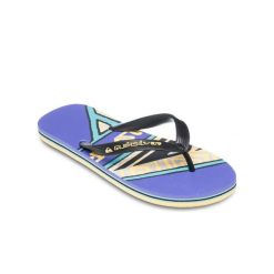 Klapki dla Mężczyzn MOLOKAI SCREEN. Brązowe klapki męskie Quiksilver, bez wzorów, z gumy, bez zapięcia. Za 99.99 zł.