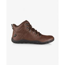 Buty outdoorowe Kilpi BARE HIGH WP-U do chodzenia boso. Brązowe buty zimowe męskie Kilpi, bez wzorów, bez obcasa, bez zapięcia. Za 628.61 zł.