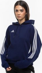 Adidas Bluza damska adidas Tiro 24 Hooded granatowa IR7507 2XL. Bluzy damskie Adidas, xl, bez wzorów, bez ramiączek, bez kaptura. Za 186.20 zł.
