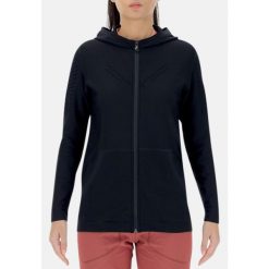 Bluza sportowa damska Uyn Woman Run Fit OW Hooded Full Zip. Czarne bluzy damskie UYN, m, bez wzorów, sportowe, bez ramiączek, bez kaptura. Za 417.00 zł.