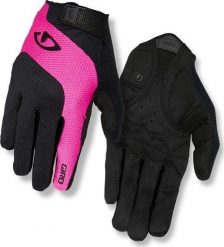 Giro Rękawiczki damskie Tessa Gel Lf długi palec black bright pink roz. L. Czarne rękawiczki damskie Giro, bez wzorów. Za 140.72 zł.