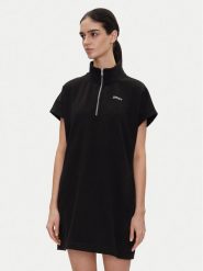 DKNY Sport Sukienka codzienna DP5D4895 Czarny Regular Fit. Czarne sukienki damskie DKNY Sport, na co dzień, s, bez wzorów, z syntetyku, sportowe, bez kołnierzyka, bez ramiączek, proste. Za 179.99 zł.