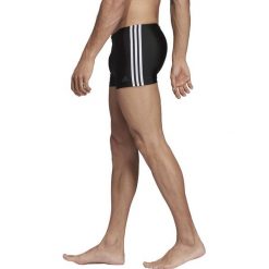 MĘSKIE BOKSERKI DO PŁYWANIA 3-STRIPES (XL). Czarne bokserki męskie Adidas, bez wzorów, z materiału. W wyprzedaży za 119.99 zł.
