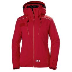 Damska kurtka narciarska Helly Hansen Maple Ins. Czerwone kurtki sportowe damskie Helly Hansen, na zimę, bez wzorów, bez ramiączek, bez kaptura, narciarskie. Za 2,298.00 zł.