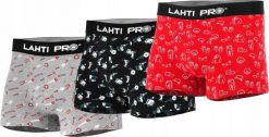Bokserki męskie z druk. motywem mix, 3 pary, "3xl", lahti. Bokserki męskie Lahti Pro, bez wzorów. Za 63.86 zł.