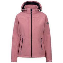 Trespass Fryatt - Damska kurtka softshell Light Mulberry Marl. Czerwone kurtki sportowe damskie Trespass, na jesień, z aplikacjami, z gumy, bez ramiączek, bez kaptura, trekkingowe. Za 379.80 zł.