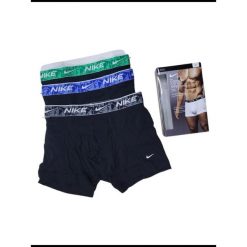 Bokserki Nike Trunk Dri-Fit Everyday Cotton 3pk U9L KE1008. Czarne bokserki męskie Nike, bez wzorów. Za 160.74 zł.