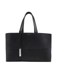 Calvin Klein Torebka Ck Mixmedia Shopper_Mono K60K613166 Czarny. Czarne shopperki damskie Calvin Klein, bez wzorów, ze skóry, bez dodatków. Za 349.99 zł.
