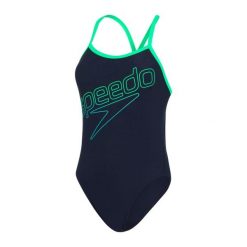 Strój kąpielowy damski Speedo Hyper Boom Turnback. Niebieskie stroje kąpielowe damskie Speedo, s, bez wzorów, z materiału. Za 181.98 zł.