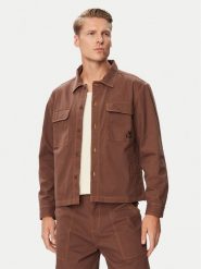Kappa Kurtka jeansowa 37265GW Brązowy Comfort Fit. Brązowe kurtki męskie Kappa, m, bez wzorów, z bawełny, bez kaptura. Za 299.99 zł.