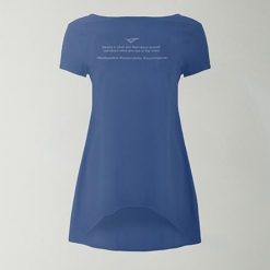 T-shirt gimnastyczna europa damska niebieska. Niebieskie t-shirty damskie Legea, bez wzorów, z bawełny, sportowe, bez kołnierzyka, bez ramiączek. Za 56.00 zł.